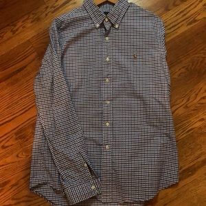Ralph Lauren Blue Check Dress Shirt.